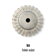 Fehér ezüst fém színminta.