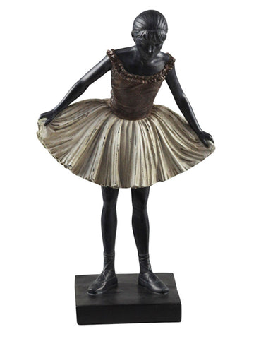 Vintage stílusú balerina figura