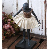 Vintage stílusú balerina figura