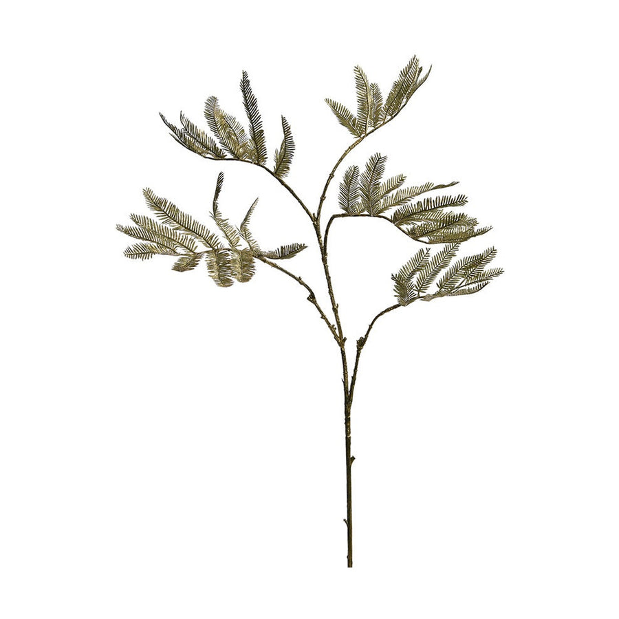 Zöld-arany színű mű cikász pálma ág.