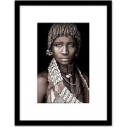 ETHNIC fotóprint - Kenny afrikai női portré 45 cm