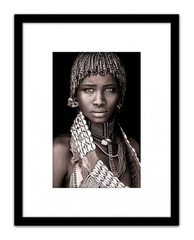 Fotoprint - Afrikai női portré 45 cm "Ethnic"