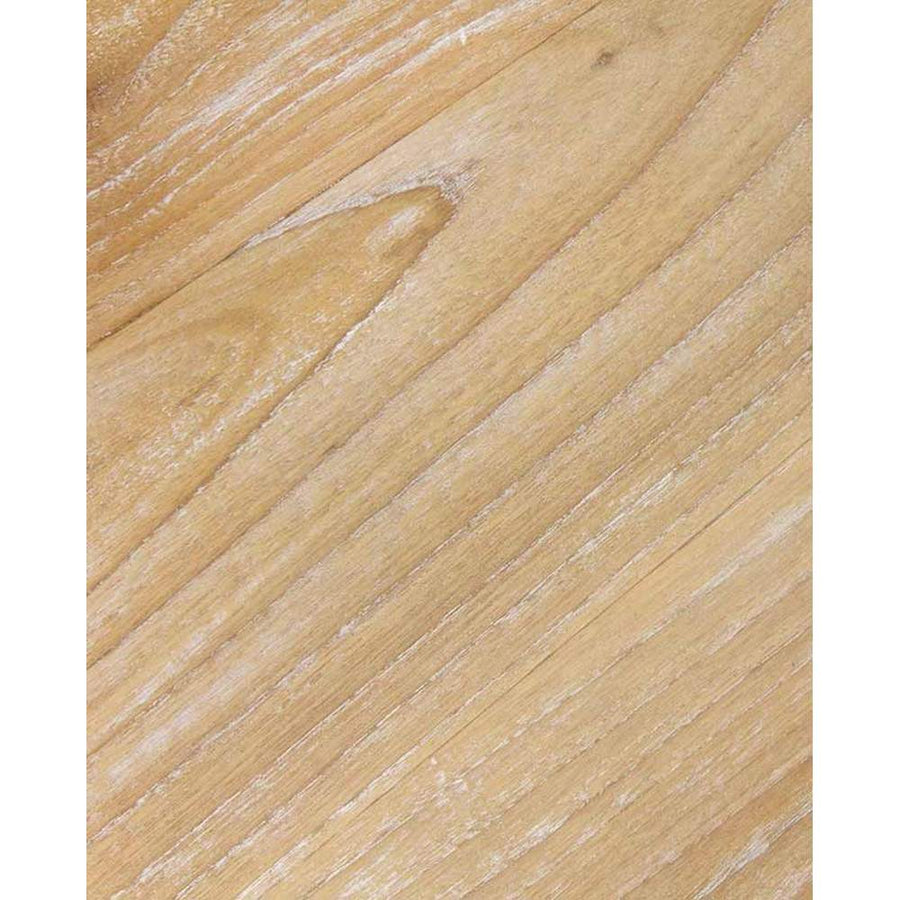 Kortárs stílusú, indonéz sungkai fából készült étkezőszék, fehér pigmentes olajjal kezelve.