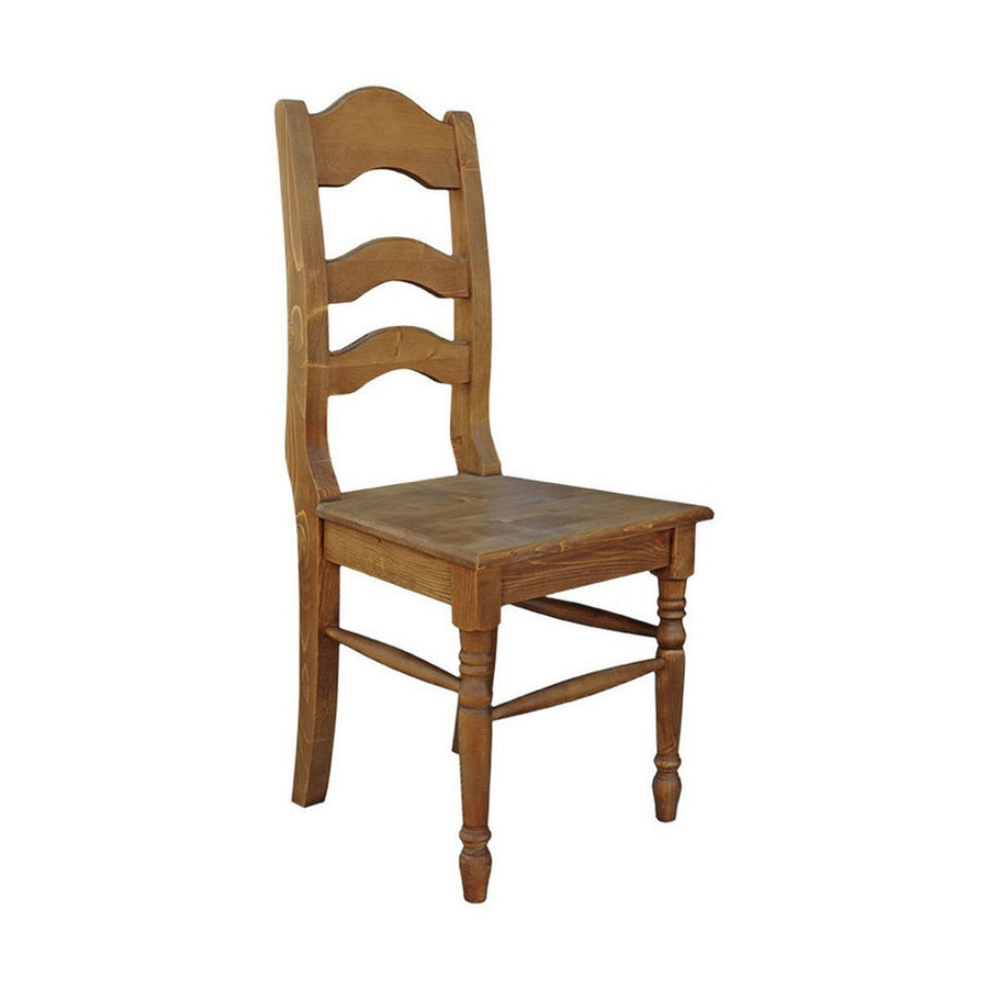 Natúr színű, waxolt fenyőfa étkezőszék.