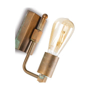 Industrial stílusú, rézből készült falikar.