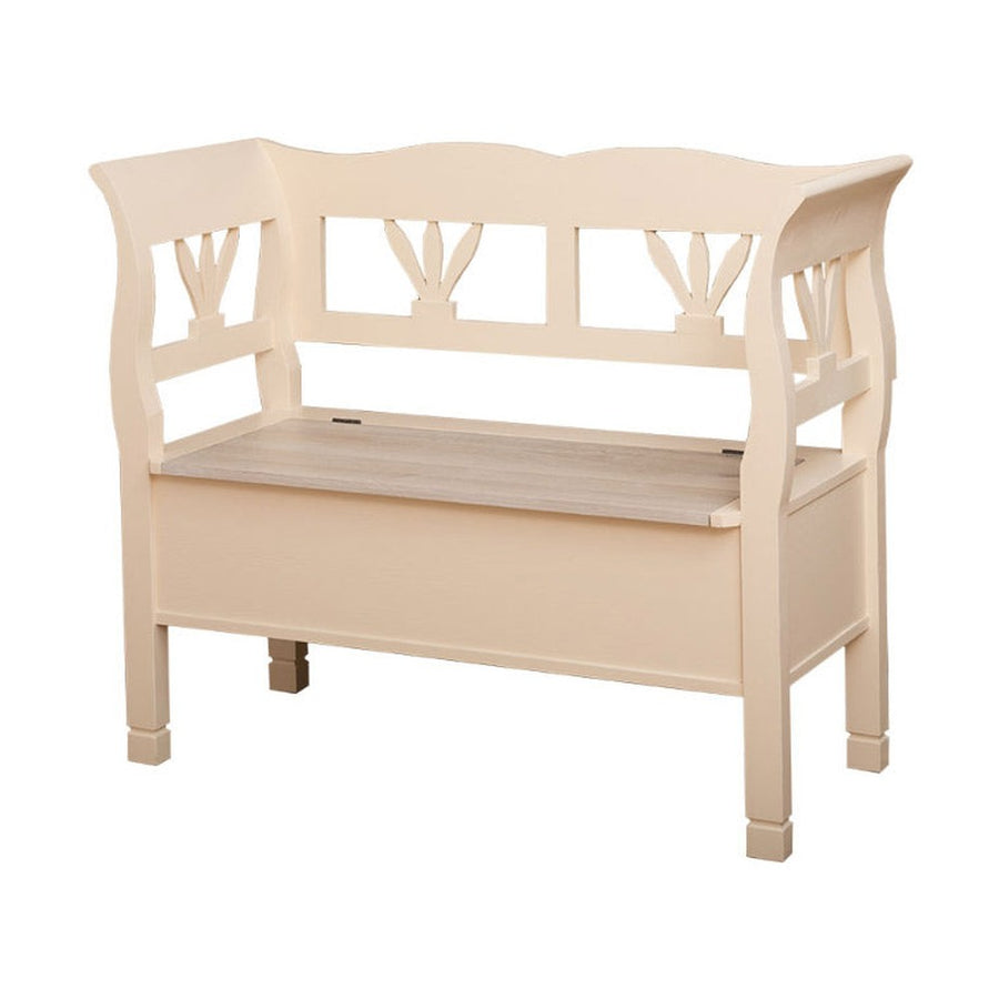 MAISON fenyőfa lóca tölgyfalappal 100 cm