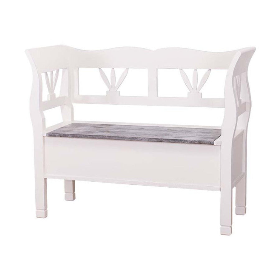 MAISON fenyőfa lóca tölgyfalappal 100 cm