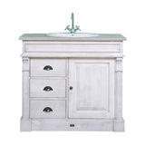 MAISON fenyőfa mosdószekrény tölgyfalappal 103 cm