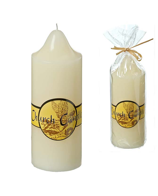 CHURCH CANDLE oszlopgyertya 19 cm