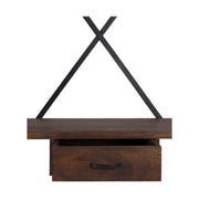 PIPA fekete-barna előszobafal cipőtartóval 188 cm