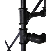 PIPA fekete-barna előszobafal cipőtartóval 188 cm