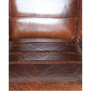 OREGON barna bőrfotel 78 cm