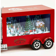 Exkluzív, prémium kategóriás karácsonyi zenélő kamion Télapóval