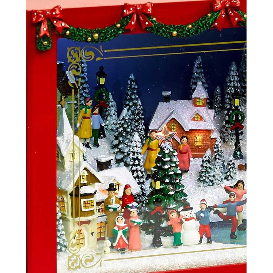 Exkluzív, prémium kategóriás, nagy méretű karácsonyi zenélő kamion Télapóval