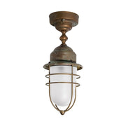 TORCIA ipari stílusú réz mennyezeti lámpa 37 cm E27