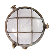 TORTUGA vintage réz fali lámpa Ø 17,5 cm E27