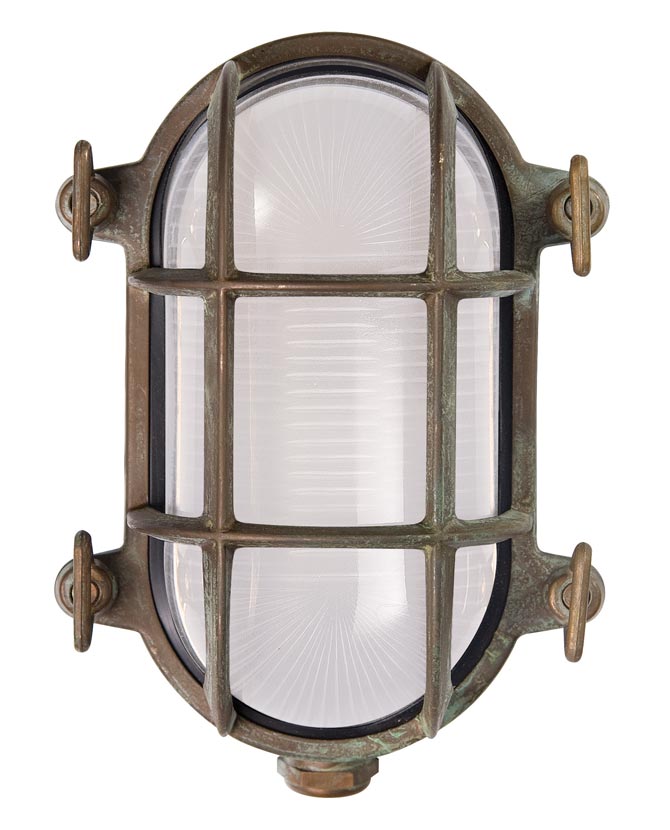 Vintage réz fali lámpa 17 cm E27 "Tortuga"