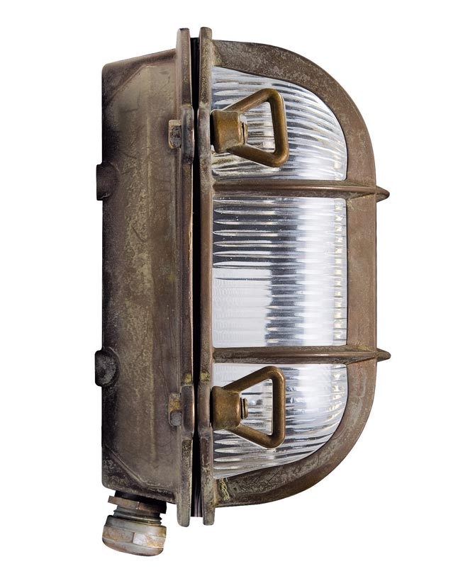 Vintage réz fali lámpa 17 cm E27 "Tortuga"