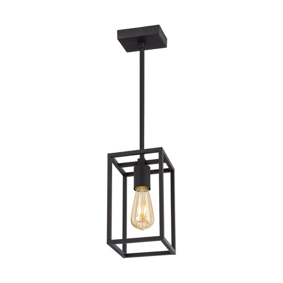 Industrial stílusú, rézből készült, matt fekete színű függeszték.