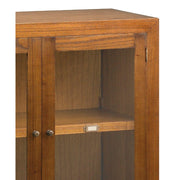 Loft stílusú, mindifából készült moduláris polcrendszer vitrin eleme.