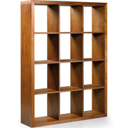 Loft stílusú, mindifából készült moduláris polcrendszer nagyméretű könyvespolc eleme.