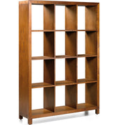 Loft stílusú, mindifából készült moduláris polcrendszer nagyméretű könyvespolc eleme.