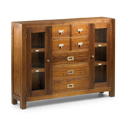 Loft stílusú, mindifából készült konzolszekrény.