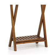 Loft stílusú, mindifából készült, natúr színű förölközőtartó állvány polcrésze.