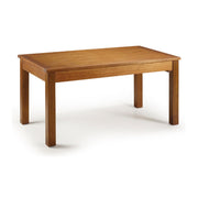 Loft stílusú, mindifából készült, natúr színű bővíthető étkezőasztal.