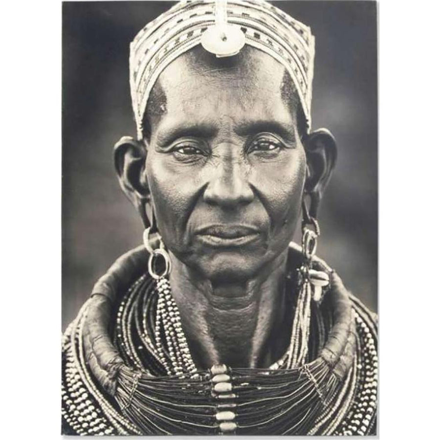 ETHNIC vászonprint - Temps kenyai nő potréja 70 cm