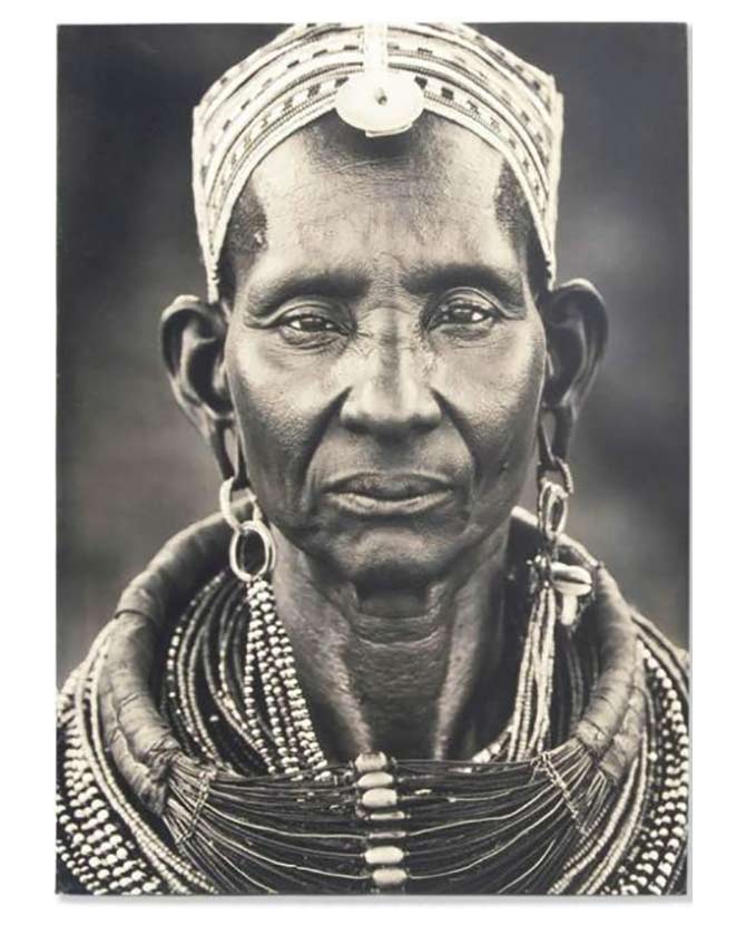 Vászonprint - Temps kenyai nő potréja 70 cm "Ethnic"