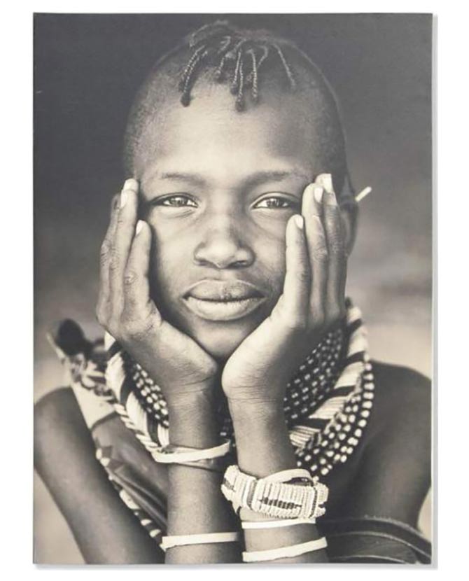 Vászonprint - Temps kenyai lány portréja 70 cm "Ethnic"