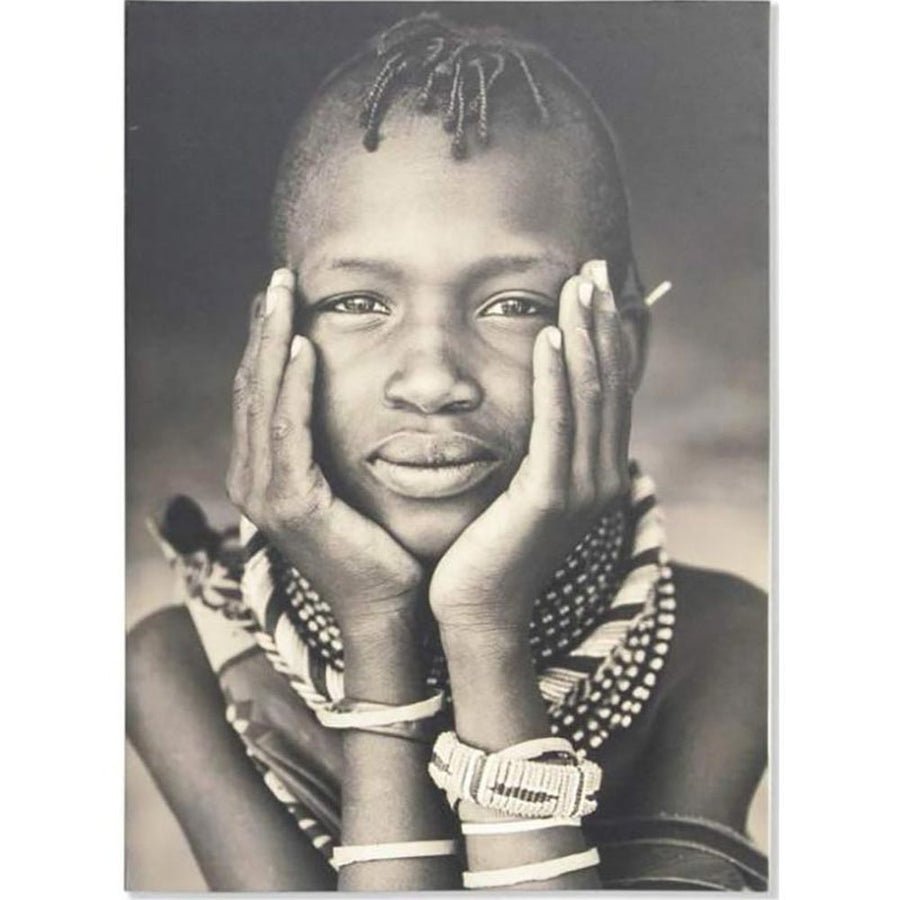 ETHNIC vászonprint - Temps kenyai lány portréja 70 cm
