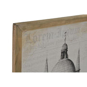 A drezdai Frauenkirche brazilka korabeli metszetrajzának fotóprintje üvegezett antikolt felületű fa képkeretben