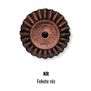 Fekete réz fém színminta.