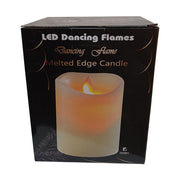 Óriás oszlopgyertya, távirányítható, pislákoló LED lánggal és valódi csontszínű viasztesttel.