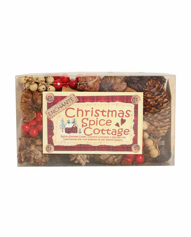 "Christmas Spice Cottage" karácsonyi fűszerkeverék illatú, prémium minőségű kicsi potpourri.