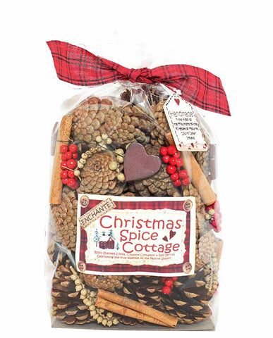 "Christmas Spice Cottage" karácsonyi fűszerkeverék illatú, prémium minőségű nagy potpourri.