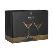 APOLLO 2 db-os üveg koktélpohár szett 20 cm