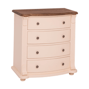 MAISON fenyőfa komód tölgyfalappal 84 cm