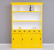 MAISON fenyőfa pohárszék - borszekrény 210 cm