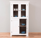 Fenyőfa konyhai vitrines szekrény 180 cm "Maison"