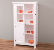 MAISON fenyőfa konyhai vitrines szekrény 180 cm