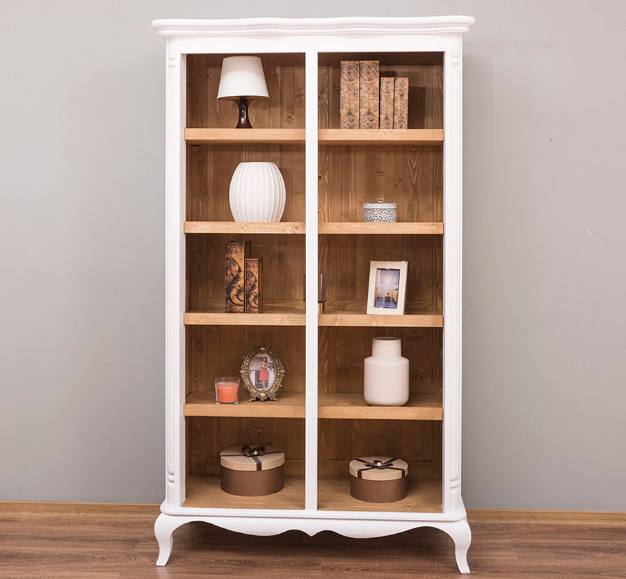 MAISON shabby chic fenyőfa könyvespolc 190 cm