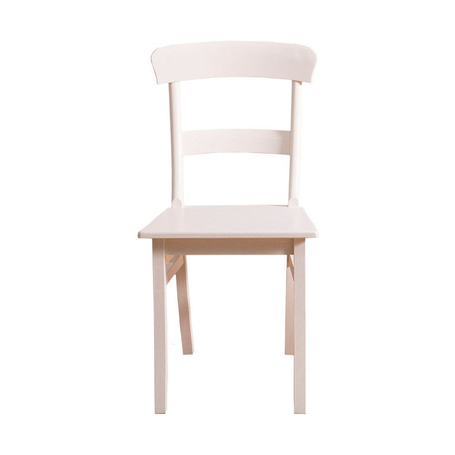 Törtfehér színű, retró stílusú, fenyőfa étkezőszék.