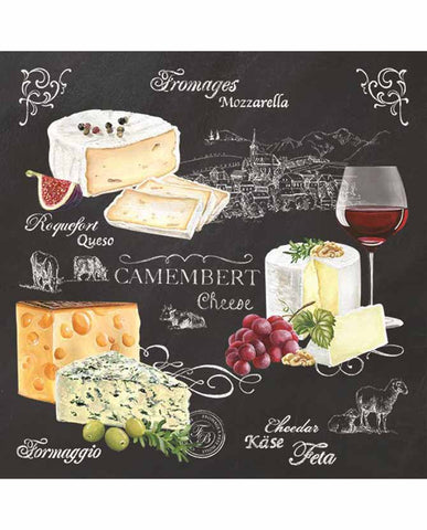20 db-os papírszalvéta "World of Cheese"