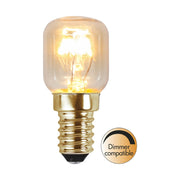 Szabályozható fényerővel rendelkező sütő izzó E14-es foglalattal.