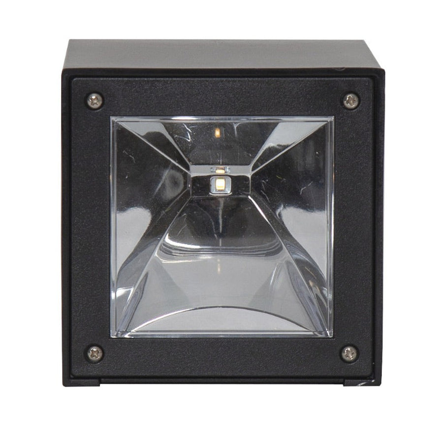 Kültéri, fekete színű, napelemes fali lámpás