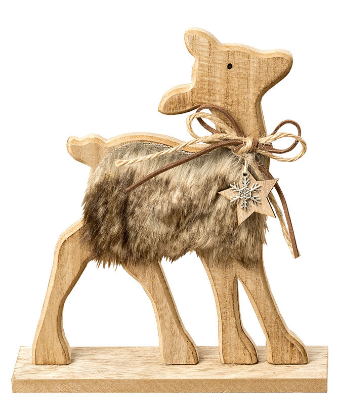 Karácsonyi őzike figura 29 cm "Nordic Home"