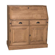 Waxolt, natúr színű szekreter. A képen a lehajtható tárolót ábrázolja zárt állásban.